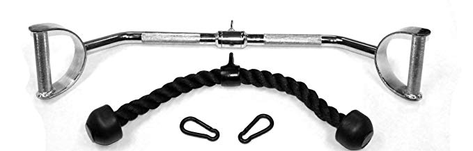 Ader Pro Lat Bar w/ Free Tricep Curl Rope Attachment & Heavy Duty Snap Links Review